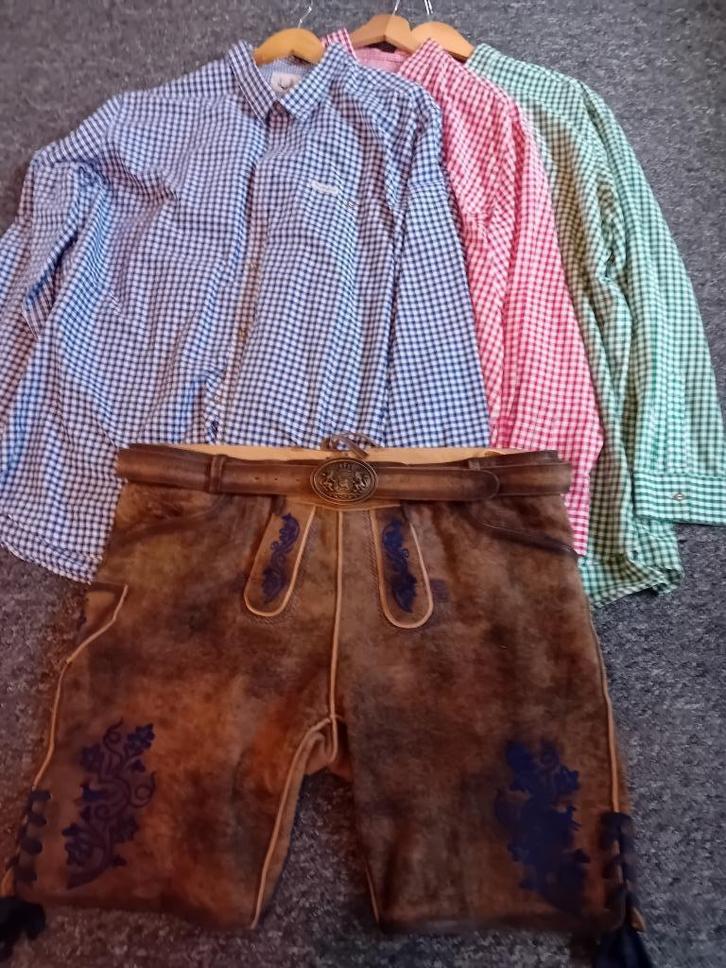 Lederhose en Trachtenblusen, Kleding | Heren, Carnavalskleding en Feestkleding, Gedragen, Kleding, Overige thema's, Overige maten