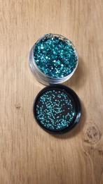 Glitters blauw 7.5gram glitter nagels schmink make up, Ophalen of Verzenden, Nieuw, Versiering, Carnaval