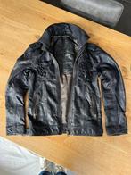 Superdry leren jack maat M, Kleding | Heren, Jassen | Zomer, Blauw, Maat 48/50 (M), Ophalen of Verzenden, Zo goed als nieuw