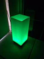 Moodlight 'Icecube' lamp colorchanging. Met GRATIS geurkaars, Ophalen of Verzenden, Minder dan 50 cm, Jan des Bouvrie, Glas