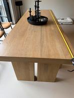 Massief eiken tafel plus bankje, Huis en Inrichting, Tafels | Eettafels, Ophalen, Gebruikt, Eikenhout, 200 cm of meer