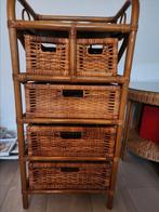 Rotan kastje, Huis en Inrichting, Kasten | Ladekasten, 1 of 2 laden, Zo goed als nieuw, Minder dan 100 cm, 25 tot 50 cm