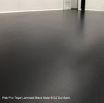 Plak Pvc Tegel Laminaat Black Slate 2,5mm €11,95p/m2, Huis en Inrichting, Stoffering | Vloerbedekking, Plak Pvc tegel zwart, 75 m² of meer