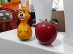 appel en hond tuimelaar jaren 70 design Fisher Price retro, Gebruikt, ?, Duw- of Trekspeelgoed, Fisher Price