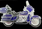 Harley- Davidson pin- grote maat blauw emaille, Verzenden, Nieuw, Transport, Speldje of Pin