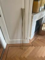 6 gouden (messing) gordijntrekkers/trekstokken 125 cm, Huis en Inrichting, Ophalen, Zo goed als nieuw