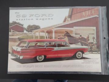 EN Ford - The 59 Ford Station Wagons / Folder beschikbaar voor biedingen