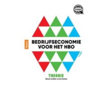 Bedrijfseconomie voor het hbo 9789024408597 beschikbaar voor biedingen