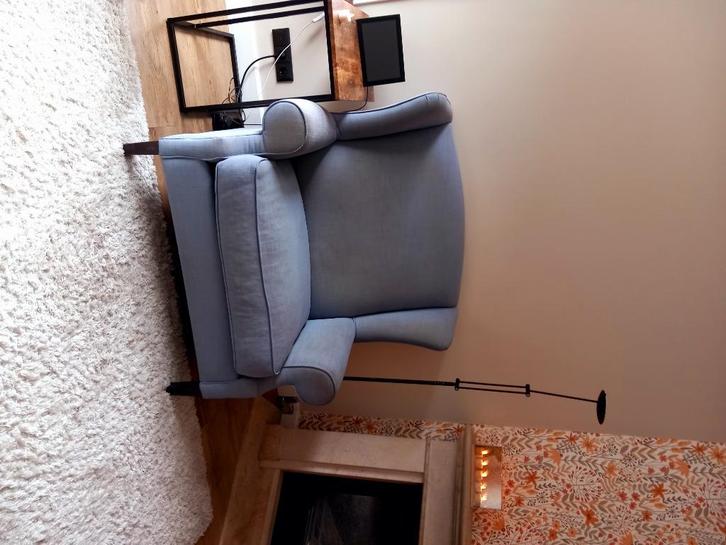 Fauteuil, Huis en Inrichting, Fauteuils, Zo goed als nieuw, Stof, 50 tot 75 cm, 75 tot 100 cm, Ophalen