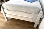 1-persoons ledikant, massief hout, + 2 kastjes, white wash, Ophalen, Gebruikt, 90 cm, Eenpersoons