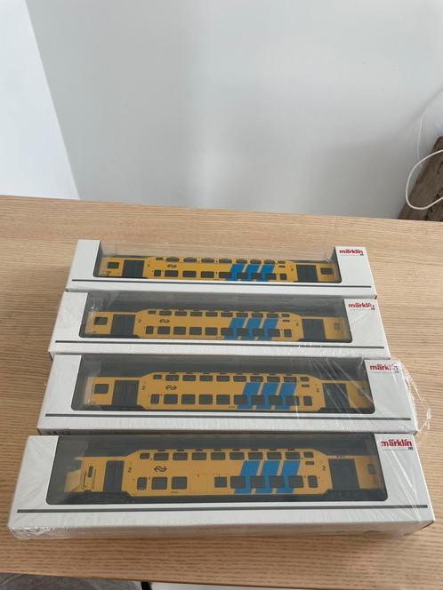 Marklin set 43578, 43577, 43579 Doppelstockwagens Marklín, Hobby en Vrije tijd, Modeltreinen | H0, Zo goed als nieuw, Treinset