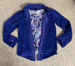 Hema paarse rib blouse + bloemen shirt mt S, Kleding | Dames, Blouses en Tunieken, Paars, Ophalen of Verzenden, Zo goed als nieuw