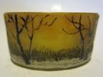 Miniatuur cameo glas Daum Nancy sneeuwlandschap, Verzenden