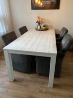 Eettafel met stoelen - ook apart te koop, Huis en Inrichting, Tafels | Eettafels, Ophalen, Gebruikt, 200 cm of meer, 50 tot 100 cm