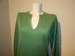 Martin Margiela fijn gebreide trui appeltjes groen v hals L, Kleding | Dames, MM6, Verzenden, Maat 42/44 (L), Zo goed als nieuw