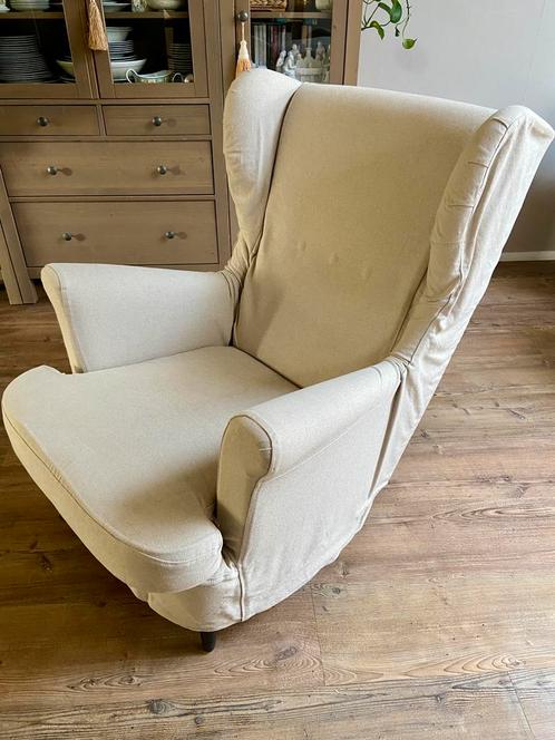 Ikea strandmon zetel, Huis en Inrichting, Fauteuils, Gebruikt, Ophalen