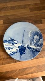 Mooi antiek bord. Delfts aardewerk. Keramiek. Schip., Antiek en Kunst, Ophalen of Verzenden