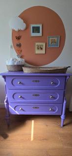 Vintage paarse commode (gerestyled) 105 x 53 x 95 cm, Ophalen, Gebruikt, 50 tot 70 cm, 100 cm of meer