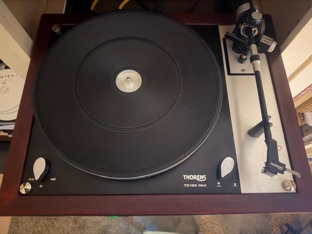 Thorens TD160MKII, gemodificeerd met DENON DL-160 MC-Element, Audio, Tv en Foto, Platenspelers, Gebruikt, Platenspeler, Thorens