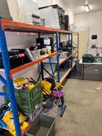 Bandenrek/Stellingkast ijzer met platen, Huis en Inrichting, Keuken | Potten en Pannen, Ophalen, Zo goed als nieuw, Rvs, Overige typen