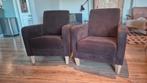 2 stoelen bruin stof, Ophalen, Gebruikt, Twee, Bruin