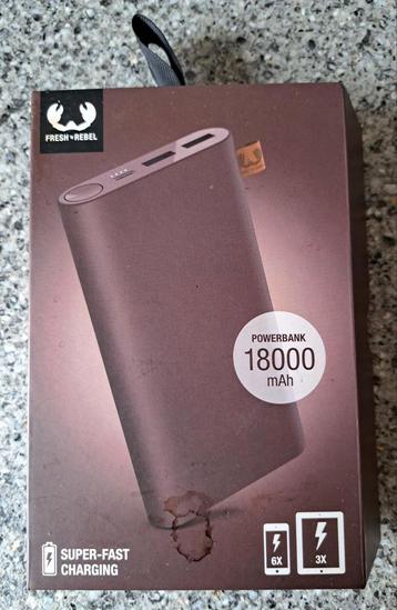 Zgan Powerbank 18000mAh!!! Fresh 'n Rebel paars aubergine  beschikbaar voor biedingen