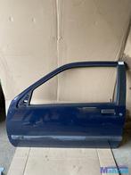 RENAULT CLIO 1 Blauw Linker deur portier 1990-1998, Auto-onderdelen, Ophalen of Verzenden, Gebruikt, Renault, Deur