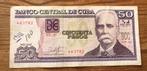 Cuba 50 pesos 2018 circulatie nominaal 2€ nr 463782, Los biljet, Ophalen of Verzenden, Noord-Amerika