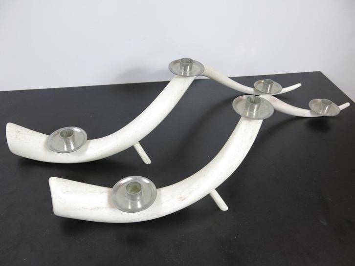 Prachtig gewei kandelaar koedoe / kudu gepolijst, Antiek en Kunst, Antiek | Woonaccessoires, Ophalen of Verzenden