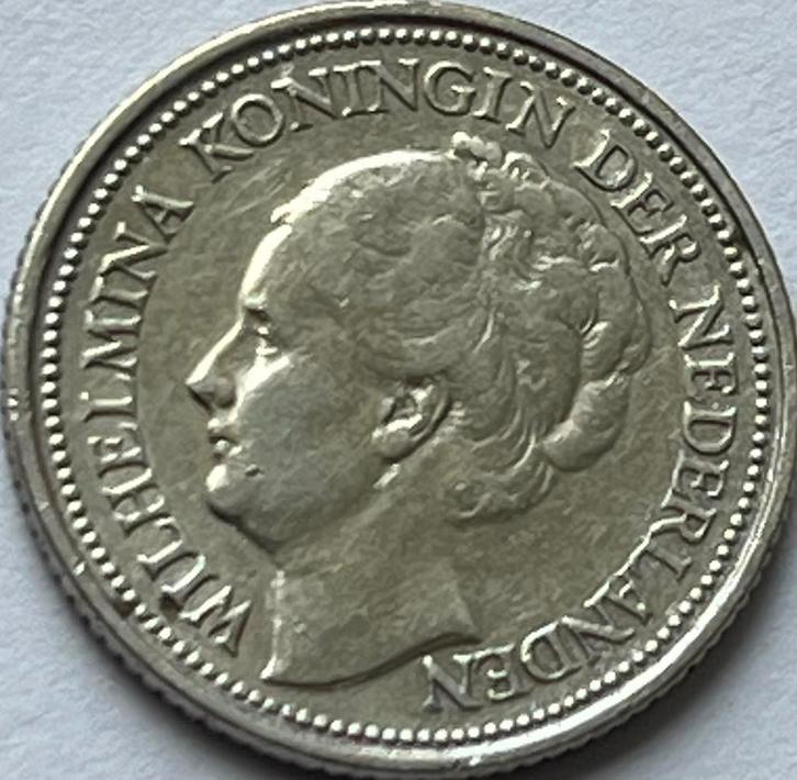 Heel mooi dubbeltje 1927, Postzegels en Munten, Munten | Nederland, Losse munt, 10 cent, Koningin Wilhelmina, Zilver, Ophalen of Verzenden