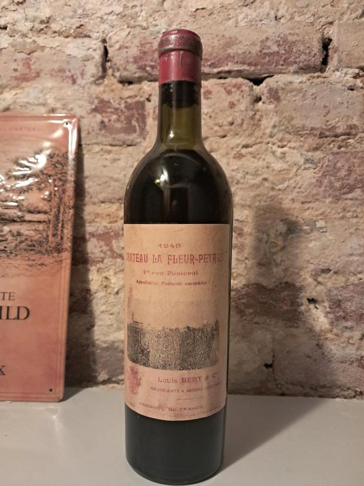 Zeldzame Chateau Lafleur Petrus 1949 - Pomerol, Verzamelen, Wijnen, Rode wijn, Frankrijk, Ophalen of Verzenden