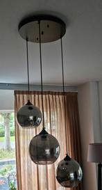 Hanglamp smoke glazen, Huis en Inrichting, Lampen | Hanglampen, Ophalen, Zo goed als nieuw, Minder dan 50 cm