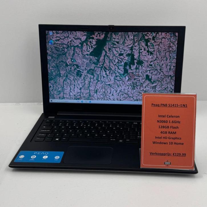 Peaq PNB S1415 Laptop | Intel Celeron 4GB RAM 128GB Flash, Computers en Software, Windows Laptops, Zo goed als nieuw, 13 inch