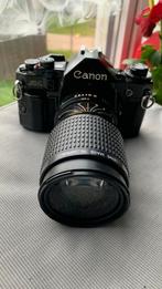 Canon A-1 met Canon zoom Lens FD35-105mm1:3.5-4.5, Audio, Tv en Foto, Fotocamera's Analoog, Spiegelreflex, Canon, Ophalen of Verzenden