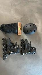 1 paar rolschaatsen, helm, bescherming, Kinderen, Ophalen of Verzenden, Zo goed als nieuw, Bescherming