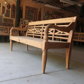 Stationsbank landelijk teak hout bank tuin terras hout RQ8 beschikbaar voor biedingen