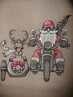 Verschillende geborduurde kerstmotieven op lapjes stof of vi, Hobby en Vrije tijd, Stoffen en Lappen, Ophalen of Verzenden, Nieuw