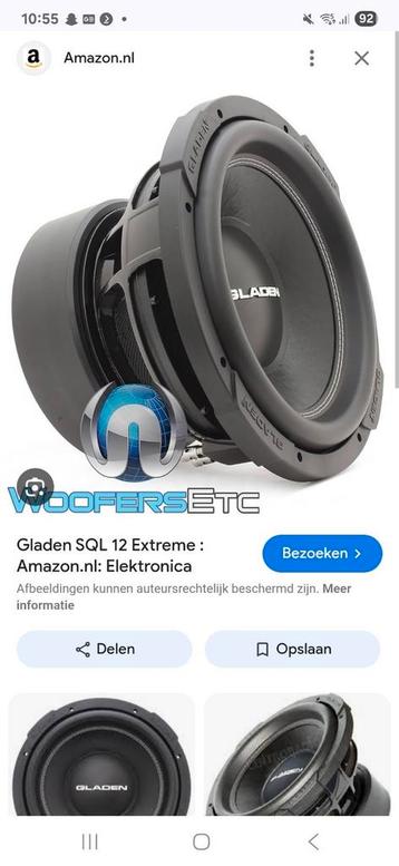 Gezocht!! Gladen sql 12 (extreme) subwoofer Gezocht! beschikbaar voor biedingen