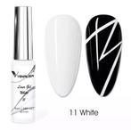 Nail Art Witte Kleur Liner Gel. Nagels/Nailart/Nagelstyliste, ., Nieuw, Ophalen of Verzenden, .