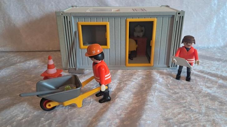 Nette Bouwkeet, Playmobil,  bouwplaats,, Kinderen en Baby's, Speelgoed | Playmobil, Gebruikt, Los playmobil, Ophalen of Verzenden