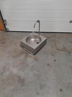 RVS Spoelbak met Kraan, Doe-het-zelf en Verbouw, Sanitair, Ophalen, Gebruikt, Rvs, Wastafel