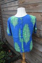 Blouse blauw/ groen Fabienne Chapot mt S, Blauw, Fabienne Chapot, Zo goed als nieuw, Maat 36 (S)