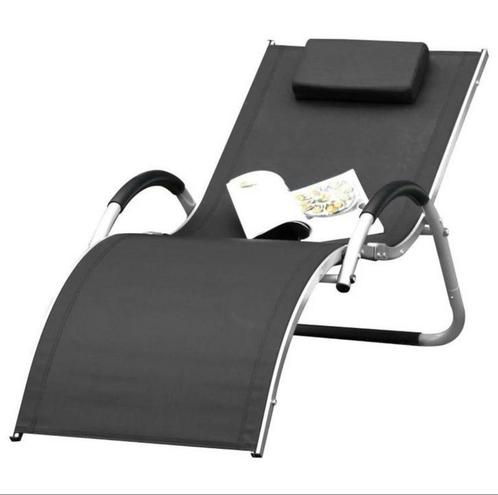 Tuinstoelen met kussens ligbed relaxstoel ergonomisch NİEUW, Tuin en Terras, Ligbedden, Nieuw, Aluminium, Ophalen of Verzenden
