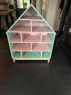 Groen & Roze Huisjeskast - 100x79cm, Huis en Inrichting, Zo goed als nieuw, Minder dan 25 cm, Minder dan 100 cm, Overige materialen
