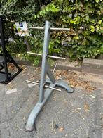 Halter schijven opberg rek, Sport en Fitness, Fitnessmaterialen, Ophalen, Halterschijven, Gebruikt, Halter schijven