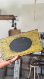 Oud kistje kist kandij geleefd bakje met deksel, Ophalen of Verzenden, Gebruikt