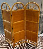 VINTAGE ROTAN RATTAN RIET BAMBOE KAMERSCHERM ROOMDIVIDER, Ophalen, Zo goed als nieuw