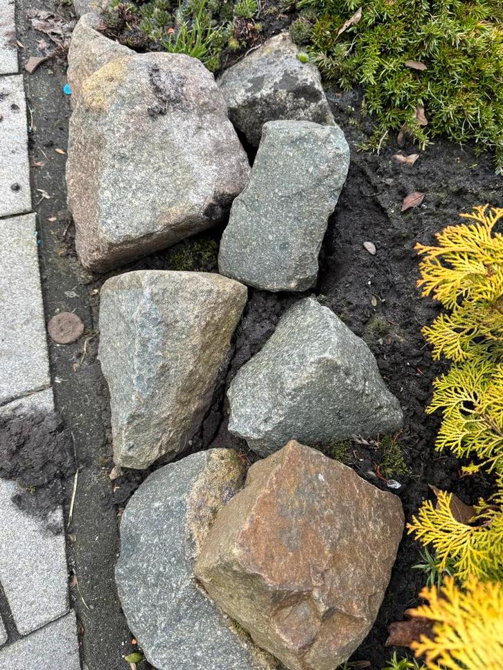 Gebruikte Tuin Keien / Rotsen, Tuin en Terras, Grind, Keien en Split, Gebruikt, Kei, Grijs, Graniet, Ophalen