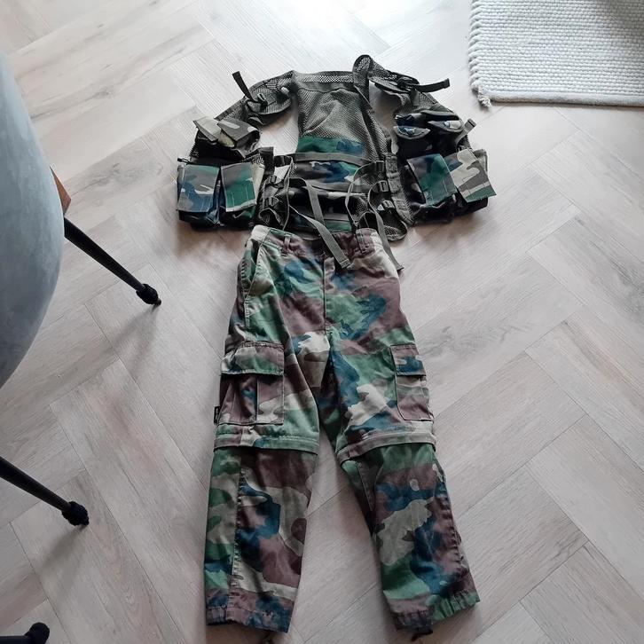 Legerkleding set maat 128, Verzamelen, Militaria | Algemeen, Ophalen of Verzenden