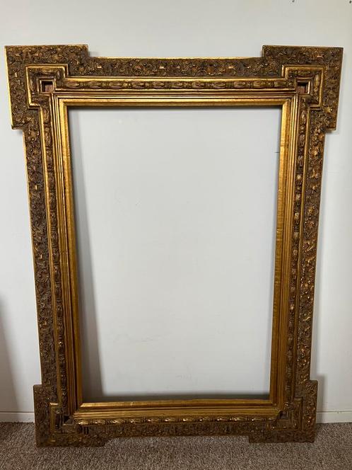 Antieke echt vergulde lijst 90 bij 60 cm, Huis en Inrichting, Woonaccessoires | Lijsten, Gebruikt, 75 cm of meer, 50 tot 75 cm